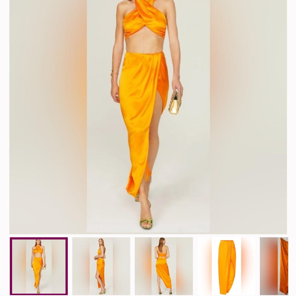 Nicholas Vibrant Orange skirt